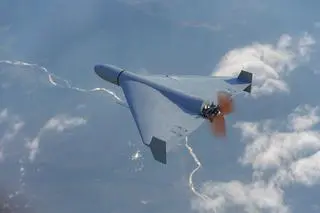 Rosyjski dron Shahed (ilustracja)
