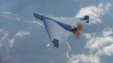 Rosyjski dron Shahed (ilustracja)