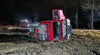 W wozie strażackim jechało trzech druhów i trzech wolontariuszy WOŚP