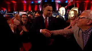 Andrzej Duda owacyjnie powitany na Torwarze