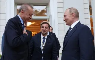 Recep Tayiip Erdogan spotkał się z Władimirem Putinem