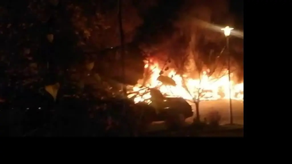 Pożar samochodów w Gdańsku