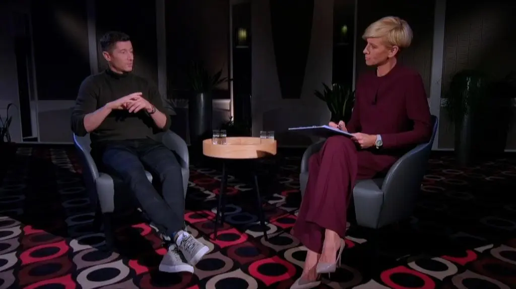 Bayern Munich&#039;s Robert Lewandowski in an exclusive interview for TVN24
