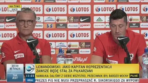 Lewandowski: jako kapitan zawsze będę stał za piłkarzami