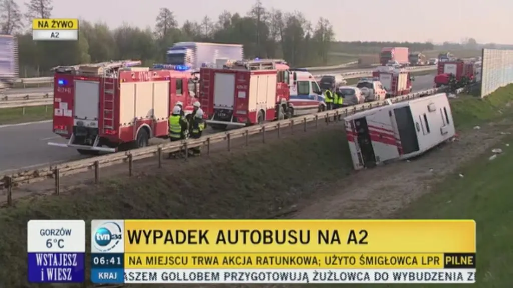 Jedna osoba została przetransportowana śmigłowcem