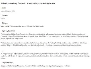 Przemysław Czarnek słuchał koncertów fundacji z Nałęczowa