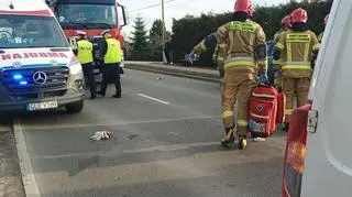 Zderzenie aut w w Nowej Wsi Lęborskiej  na drodze wojewódzkiej numer 214 