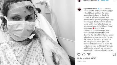 Sophie Ellis-Bextor miała wypadek rowerowy