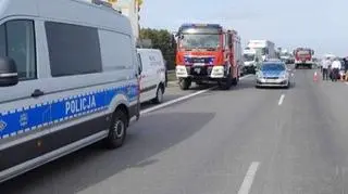 Śmiertelny wypadek motocyklisty na A1