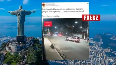 Brazylia, gangi motocyklowe i pozwolenie na samosąd. Ten przekaz jest fałszywy