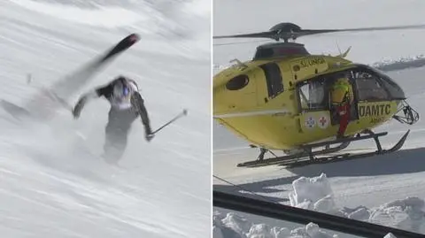 Bolesny upadek gwiazdy. Helikopterem przetransportowana do szpitala