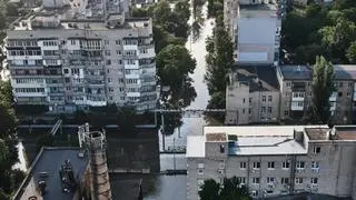 Obwód chersoński po wysadzeniu tamy