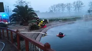 Pożar w zoo w Borysewie