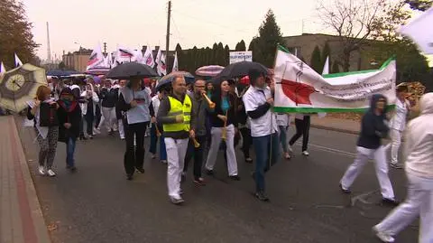 Przewodniczący strajku o proteście w szpitalu w Rybniku
