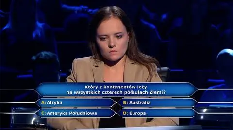 "Milionerzy": Pytanie z geografii za 10 tysięcy złotych 