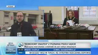 Jeździł rowerem po Poznaniu i strzelał z wiatrówki do aut