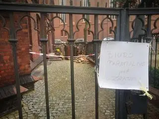 Budynek jest w trakcie remontu