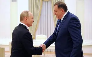 Władimir Putin i Milorad Dodik. Spotkanie na Kremlu. Zdjęcie z 20 września 2022 roku 