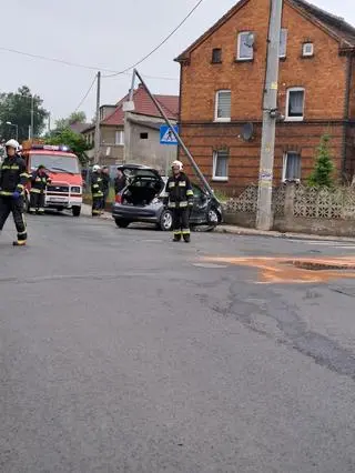 Zderzenie dwóch osobówek
