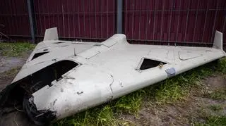 Szczątki irańskiego dronu Shahed-136 zestrzelonego nad Ukrainę 
