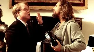 Philip Seymour Hoffman w "Big Lebowski", 1998 rok (z Jeffem Bridgesem)