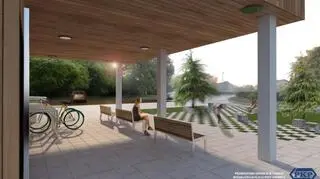 Dworzec po remoncie - projekt graficzny