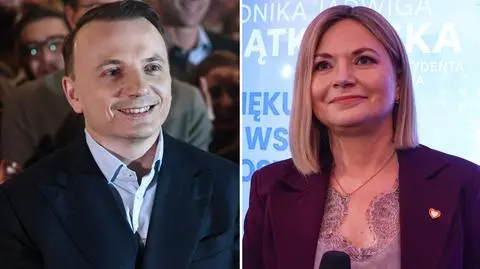 Łukasz Gibała i Monika Piątkowska