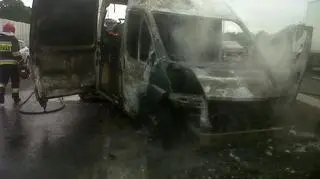 Pożar samochodu na ul