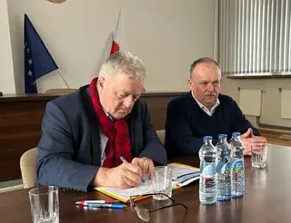 Spotkanie ministra rolnictwa Czesława Siekierskiego z rolnikami