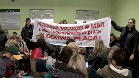 Protest trwa w Łodzi