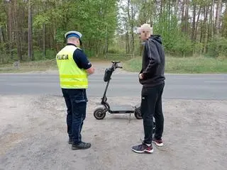 Mężczyzna został ukarany mandatem