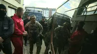Doprowadzenie Pawła M., ps. Misiek do prokuratury