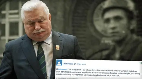 "Zdradziliście mnie, nie ja Was". Lech Wałęsa o odtajnieniu akt Kiszczaka