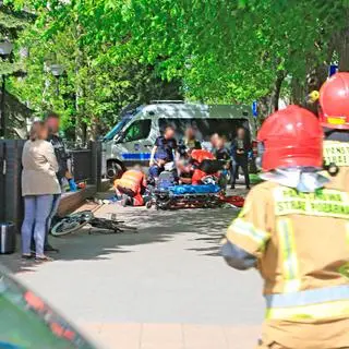 Dramatyczna akcja ratunkowa przed Prokuraturą Rejonową w Świnoujściu
