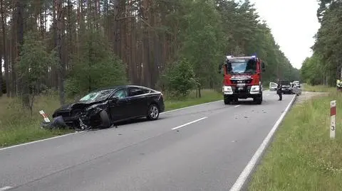 Wypadek w miejscowości Gwda Mała