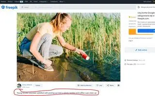 Na stronie fundacji Zielona są tylko zdjęcia kupione w sieci