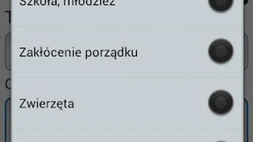 Do wyboru mamy 7 kategorii