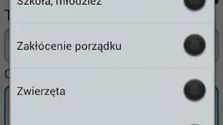 Do wyboru mamy 7 kategorii