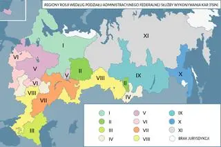 Podział administracyjny rosyjskiej służby więziennej (FSIN)
