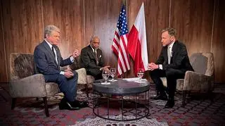 Michael McCaul i Gregory Meeks w rozmowie z Piotrem Kraśką