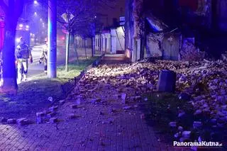 Zawalona kamienica w Kutnie (woj. łódzkie)