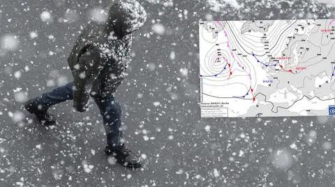 Opady śniegu wędrują przez Polskę