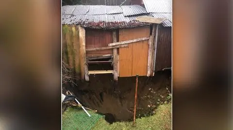 Kolejne zapadlisko w Trzebini. Ziemia ponownie zapadła się na terenie ogródków działkowych