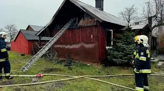 Tragiczny pożar w miejscowości Strzelcew pod Łowiczem
