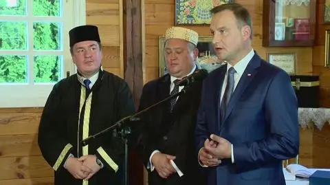Andrzej Duda odwiedził meczet w Bohonikach