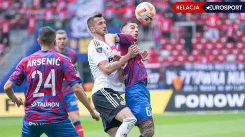 Legia Warszawa - Raków Częstochowa w finale Pucharu Polski: wynik na żywo i relacja live