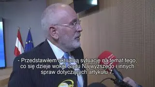 Timmermans: orzeczenie sądu musi być wdrożone