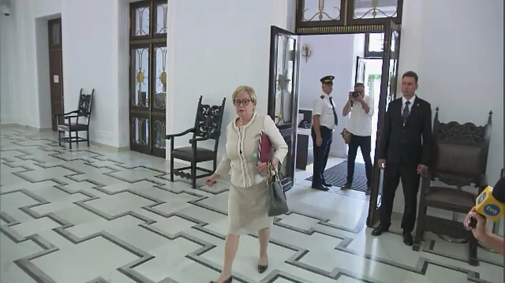 Małgorzata Gersdorf wchodząc do Sejmu potwierdziła że wskazała prezesa Izby Pracy na pełniącego obowiązki I prezesa SN