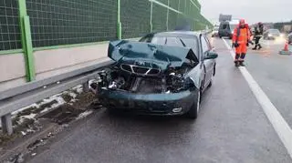 Dwie kolizje na autostradzie A1