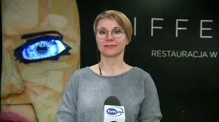 Anna Bocheńska z fundacji pomocy rodzinie "Człowiek w potrzebie" prowadzi restaurację z niewidomymi kelnerami